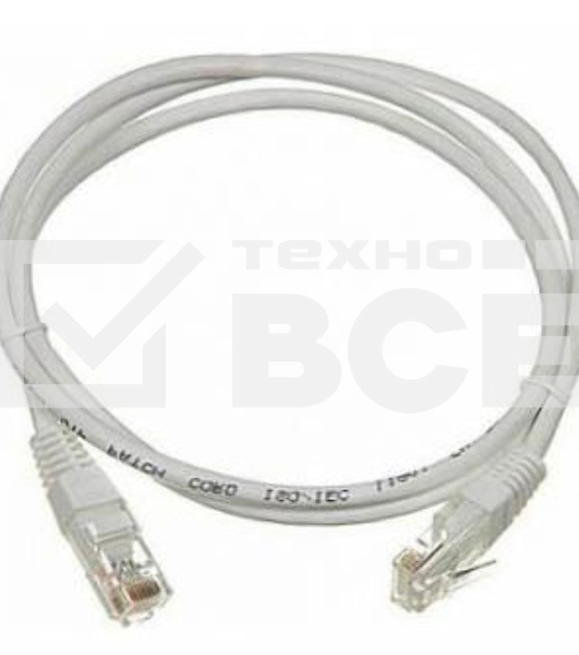 Патч-корд Lanmaster UTP TWT-45-45-2.0/6-GY вилка RJ-45-вилка RJ-45 кат.6 2м серый ПВХ