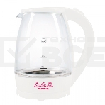 Чайник электрический Мастерица ЕК-1801G, снег, 1.8 л, стекло, 1850 Вт, фото5