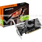 Видеокарта Gigabyte GV-N1030D4-2GL NVidia GeForce GT 1030, 2Gb DDR4/64-bit, PCI-Ex16 3.0, DVI-Dx1, HDMI2.0bx1, LP, 2-slot cooler, Retail, фото 1