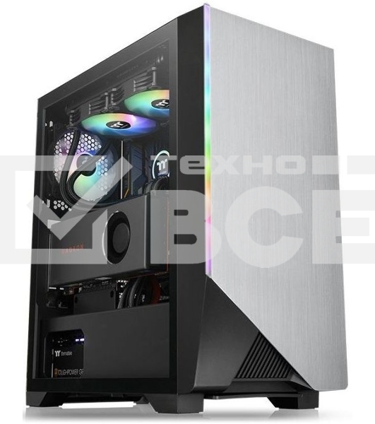 Компьютерный корпус Thermaltake H550 TG RGB черный без БП ATX 5x120mm 5x140mm 2xUSB2.0 1xUSB3.0 audio bott PSU