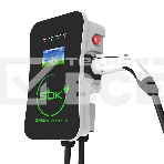 Зарядная станция S'OK Green Energy M3W Series Wallbox EV Charger SM3W10732542-5, 1-phase, 7kw (32a/ 220v), ocpp 1.6j, ip54, кабель 5м, фото2