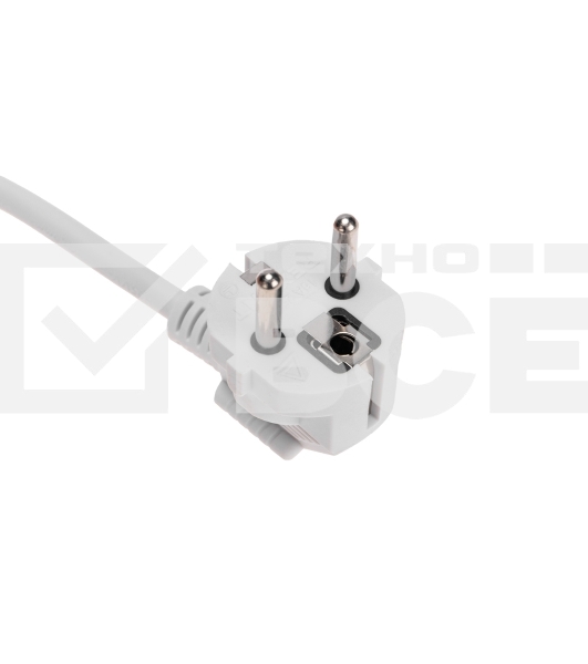 Удлинитель STANDARD 3 гнезда, 5м, 3х1,0мм², с/з, с выключателем, белый REXANT