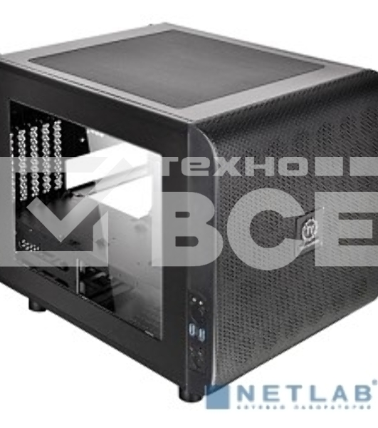Компьютерный корпус Thermaltake Case Tt Core V21 CA-1D5-00S1WN-00  mATX/ win/ black/ USB3.0/ no PSU