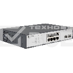 Неуправляемый PoE-коммутатор ORIGO Unmanaged Switch 8x1000Base-T PoE, 2x1000Base-X SFP, PoE Budget 120W, 19