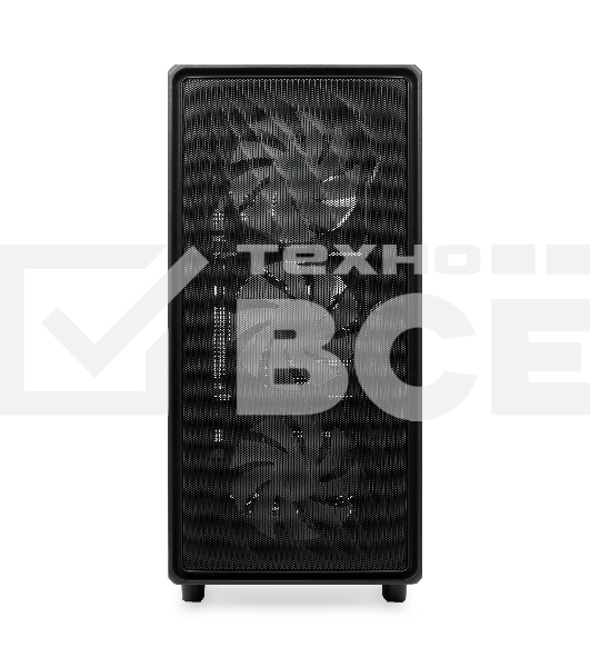 Компьютерный корпус  HSPD M510, Mesh Mid Tower, черный, TG, 0.5 SPCC, 4x120mm ARGB ATX, mATX, mITX 180/280/160mm 1x2.5