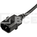 Блок распределения питания Rexant для 19' шкафов, горизонтальный, 6 розеток СЕЕ 7/4, 10A, без выкл, алюм корп, шнур 2м, вилка C14, фото3