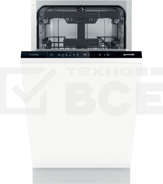 Встраиваемая посудомоечная машина GORENJE GV561D11 Встраиваемые ПММ шириной 45 см,Количество корзин:3,Бак из нержавеющей стали,Защита от перелива: Полный AquaStop,Расход воды на цикл: 9 л,Уровень шума: 45 дБ (А) относительно 1 пВт,Габаритные размеры (вхшхг): 81,5 × 44,8 × 55 см