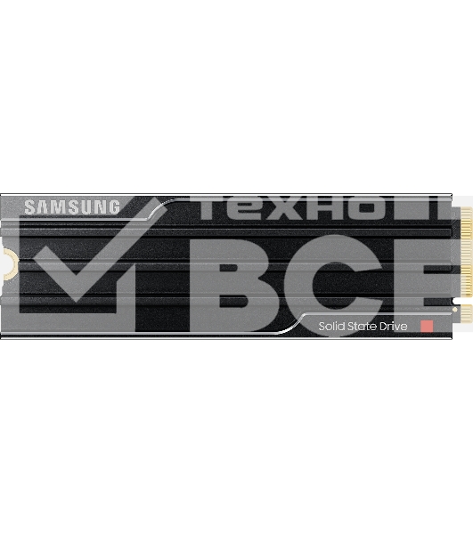 Накопитель SSD 4Tb Samsung 9100 PRO, M.2, PCI-E 5.0 x4, TLC 3D NAND R/W - 14800/13400 Mb/s с радиатором