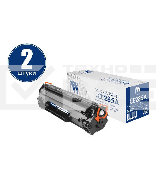 Картридж NVPrint совместимый NV-CE285A-SET2 для HP LaserJet Pro M1132/M1212nf/M1217nfw/P1102/P1102w/P1102w/M1214nfh/M1132s (2300k) (2 шт)