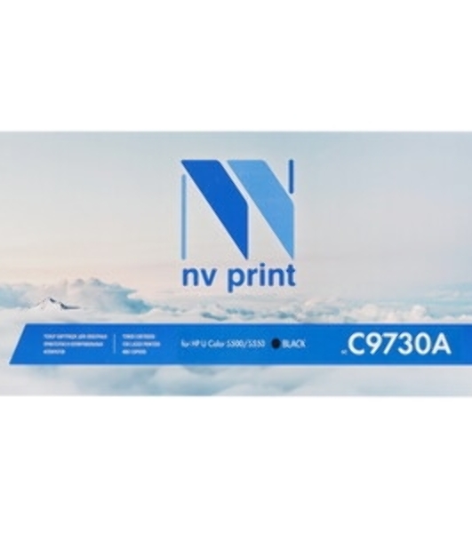 Картридж лазерный NVPrint совместимый HP C9730A черный (без ГАРАНТИИ) для LJ Color 5500/5550 (13000k)