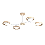 Подвесной светодиодный светильник Ambrella light FL51609/4 WH/LW белый/светлое дерево 3000K/4200K/6400K 28W 825*530*285 (Без ПДУ), фото 1