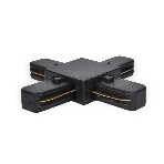 GL7083 BK черный коннектор Х-образный однофазный для соединения трековых шинопроводов, фото 1