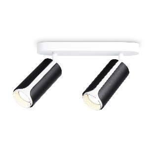 Светильник Ambrella light TN51598/2 BK/WH черный/белый GU10/2 260*60*195