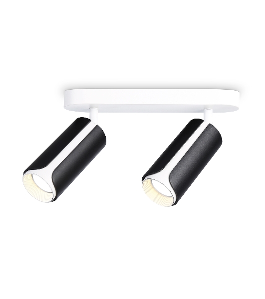 Светильник Ambrella light TN51598/2 BK/WH черный/белый GU10/2 260*60*195