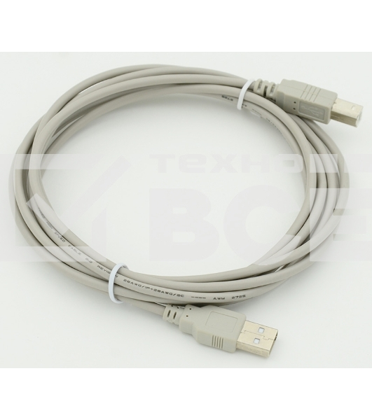 Кабель USB2.0 USB A (m)/USB B (m) 3м