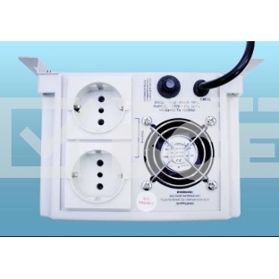 Стабилизатор напряжения Powerman AVS 1000P White (1000ВА,8А,КПД 98%, циф. индикация вх./вых. напряж.)