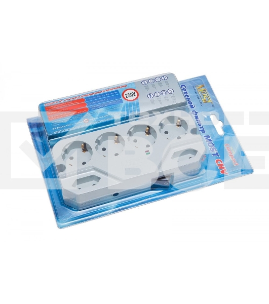 Сетевой фильтр Most СHV 5м (6 розеток) белый (коробка)