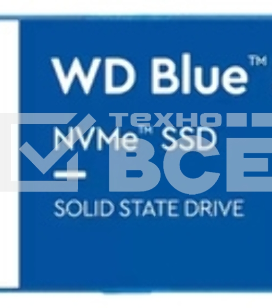Накопитель SSD WD Blue SN570 WDS250G3B0C, 250Gb, PCIe 3.0 x4, M.2 2280, NVMe, R/W 3300/1200