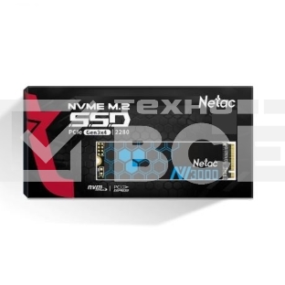 Накопитель SSD Netac NV3000, 2TB, PCIe 3.0 x4, M.2 2280, NVMe, R/W 3100/2100, с радиатором