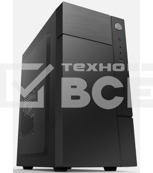 Компьютерный корпус с блоком питания 450Вт./ Case Forza mATX case, black, w/PSU 450W 12cm, w/2xUSB2.0, w/pwr cord, w/o FAN
