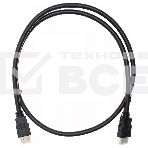 Кабель аудио-видео Cactus CS-HDMI.1.4-1 HDMI (m)/HDMI (m) 1м. Позолоченные контакты черный, фото 1