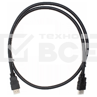 Кабель аудио-видео Cactus CS-HDMI.1.4-1 HDMI (m)/HDMI (m) 1м. Позолоченные контакты черный