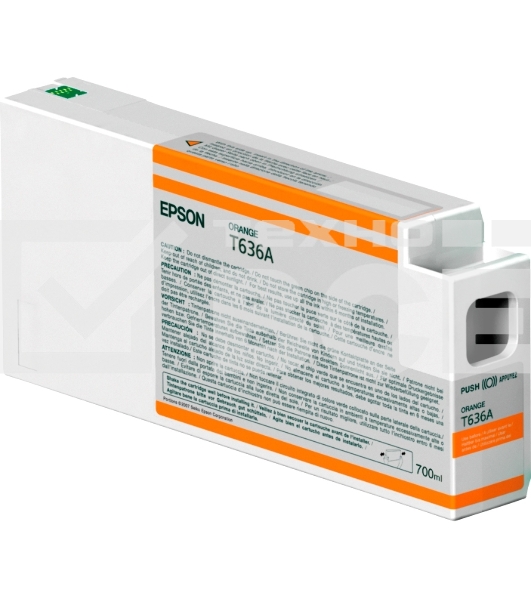 Картридж струйный Epson C13T636A00 оранжевый (700 мл) для I/C SP 7900/9900