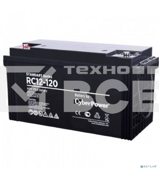 Батарея SS CyberPower Standart series RC 12-120 / 12V 120 Ah
