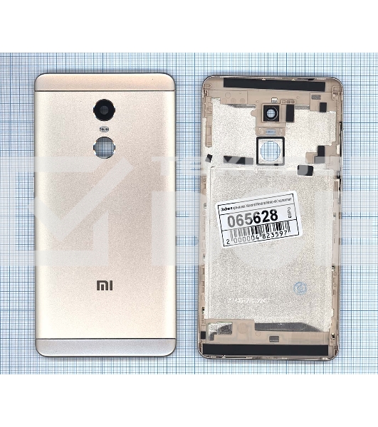 Задняя крышка для Xiaomi Redmi Note 4X золотая