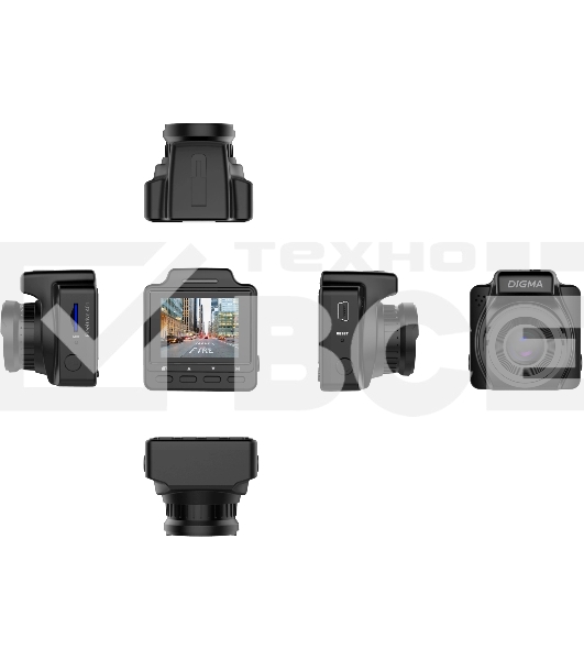 Видеорегистратор Digma FreeDrive 401 черный 4Mpix 2160x3840 2160p 170гр. NTK96675