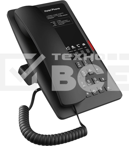 Гостиничный IP-телефон Fanvil H4W WIFI Hotel Phone 2 SIP Lines 1 USB Port for phone charging 5 Soft keys programmable service hotline 2.4GHz&5GHz,Wi-Fi 6 PoE HD Voice    PSU