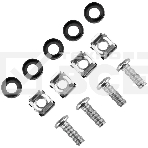 Блок распределения питания Rexant для 19' шкафов, горизонтальный, 6 розеток СЕЕ 7/4, 10A, без выкл, алюм корп, шнур 2м, вилка C14, фото 1