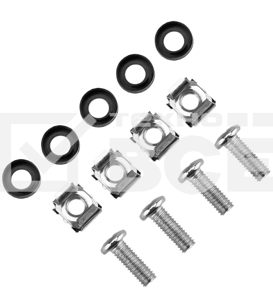 Блок распределения питания Rexant для 19' шкафов, горизонтальный, 6 розеток СЕЕ 7/4, 10A, без выкл, алюм корп, шнур 2м, вилка C14