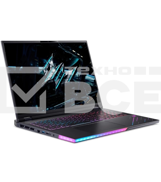 Ноутбук Acer Predator Helios 18 AI PH18-73-99GX черный 18'(2560x1600 miniLED (матовый, 240Hz, 3ms))/Intel Core Ultra 9 275HX(2.7Ghz)/64Gb/2Tb SSD/noDVD/Ext:NVIDIA GeForce RTX 5080(16Gb)/Cam/BT/WiFi/100WHr/war 1y/3.5kg/NoOS
