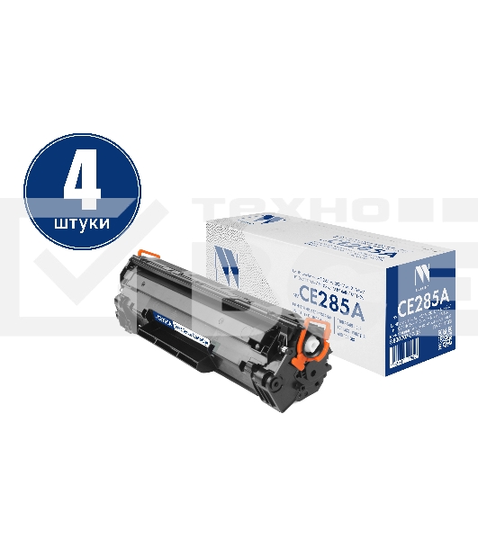 Картридж NVP совместимый NV-CE285A-SET4 для HP LaserJet Pro M1132/ M1212nf/ M1217nfw/ P1102/ P1102w/ P1102w/ M1214nfh/ M1132s (2300k) (4 шт)