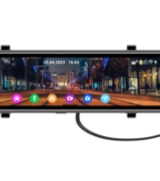 Видеорегистратор TrendVision MR-1100, 3840x2160, 11', с камерой заднего вида, GPS/ГЛОНАСС, Wi-Fi, G-сенсор