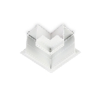 GL1039 WH белый коннектор угловой для встраиваемого магнитного шинопровода Magnetic 220V 80*80*47, фото5