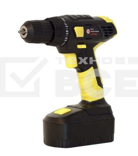Дрель аккумуляторная КАЛИБР ДА-18-2А+ 18 в ni-cd 0 - 550об/мин 22 нм 0.8-10мм 2аккум. коробка