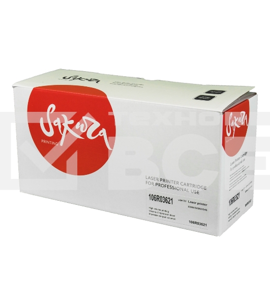 Картридж Sakura 106R03621 для Xerox WorkCentre 3335/3345, черный, 8500 к.