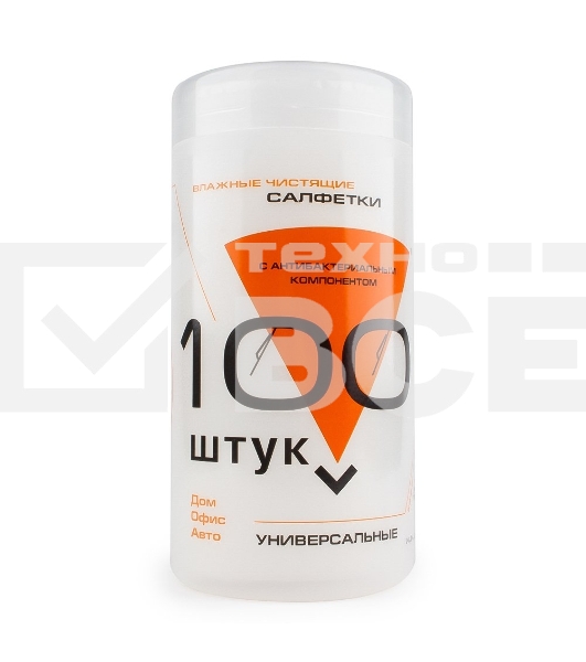 Чистящие средства Konoos KBU-100 Салфетки для комп. техники в банке, 100 шт.