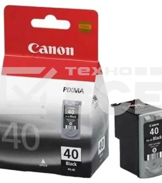 Картридж струйный PG-40Bk (0615B025), для Canon MP150/170/450/iP2200/iP1600, черный, 16ml