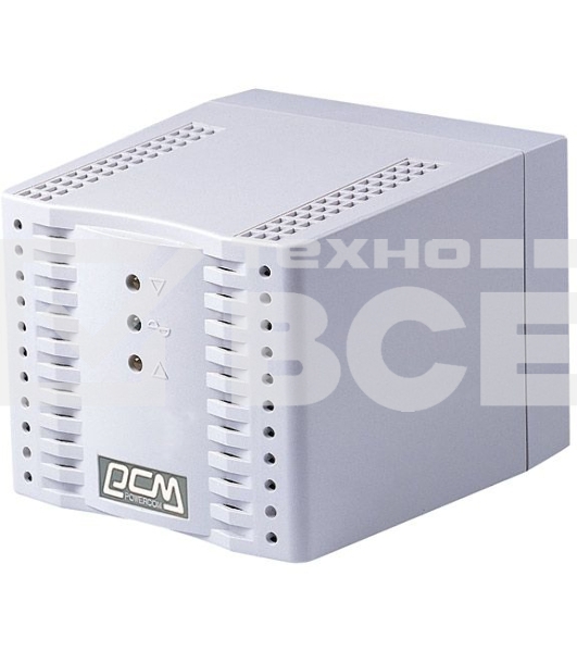  Стабилизатор напряжения Powercom Voltage Regulator, 2000VA, White, Schuko