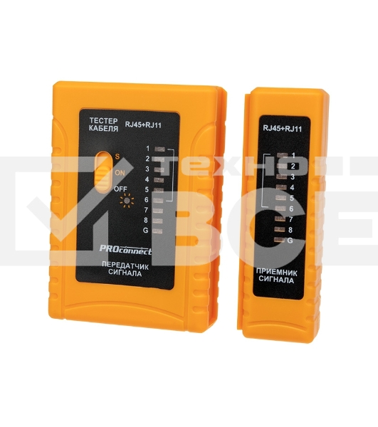 Тестер кабеля PROconnect RJ-45+RJ-11 468