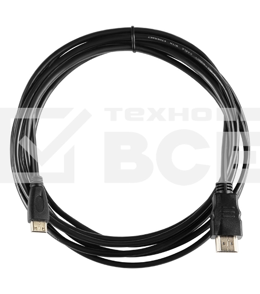 Кабель аудио-видео Buro mini-HDMI (m)/HDMI (m) 3м. черный (BHP-MINHDMI-3)
