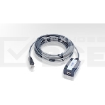 Кабель удлинитель активный(с усилителем) USB 2.0 AM/AF 5m, ATEN UE250-AT, 4 pin, опрессованный, серый, фото2