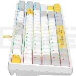 Клавиатура A4Tech Bloody S87 Energy (S87 USB ENERGY WHITE) проводная USB белый/жёлтый, фото9