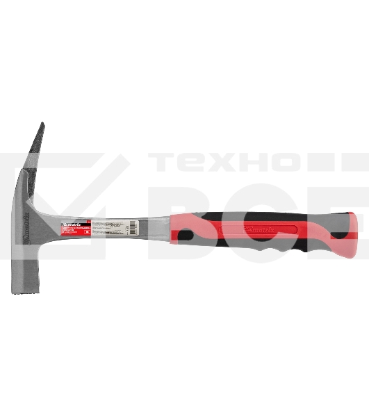 Молоток Matrix кровельщика 600г цельнометаллический двухкомпонентная рукоятка