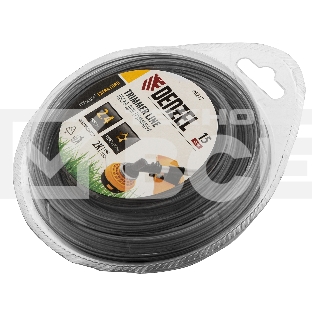 Леска для триммера двухкомпонентная звезда, 2,4мм х 15м, блистер EXTRA CORD Denzel