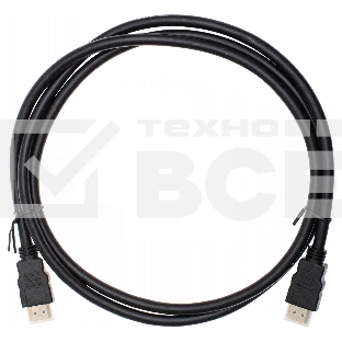 Кабель аудио-видео Cactus CS-HDMI.1.4-1.5 HDMI (m)/HDMI (m) 1.5м. Позолоченные контакты черный