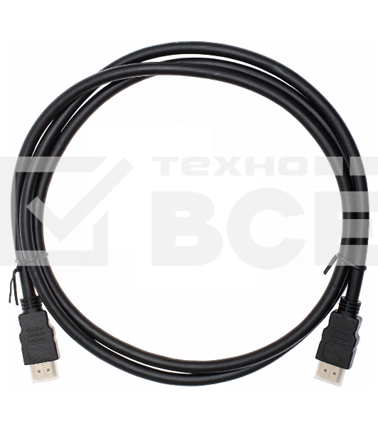 Кабель аудио-видео Cactus CS-HDMI.1.4-1.5 HDMI (m)/HDMI (m) 1.5м. Позолоченные контакты черный